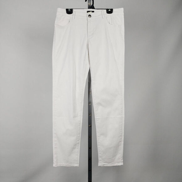 Gazoz White Cotton Straight Leg Pants Size 14 - Picture 1 of 10